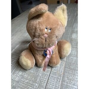 Vintage‎ 1984 DAKIN 9" Brown Kitty Cat Super Soft Plush w/ Dakin Tag